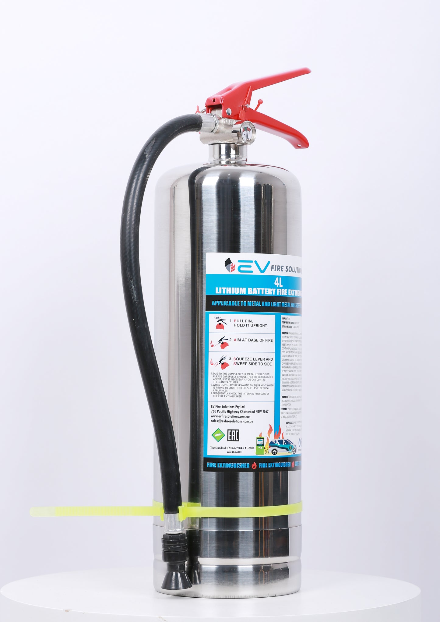 EV Fire Extinguisher suitable for lithium-ion battery fires 4L