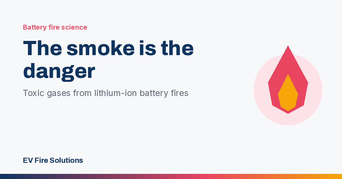 The Smoke Is the Danger: Toxic Gases From Lithium-Ion Battery Fires