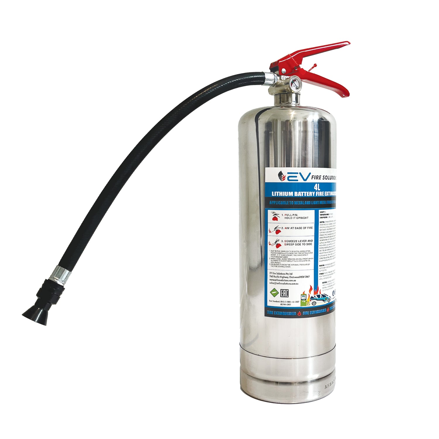 4L EV Fire Extinguisher suitable for lithium-ion battery fires