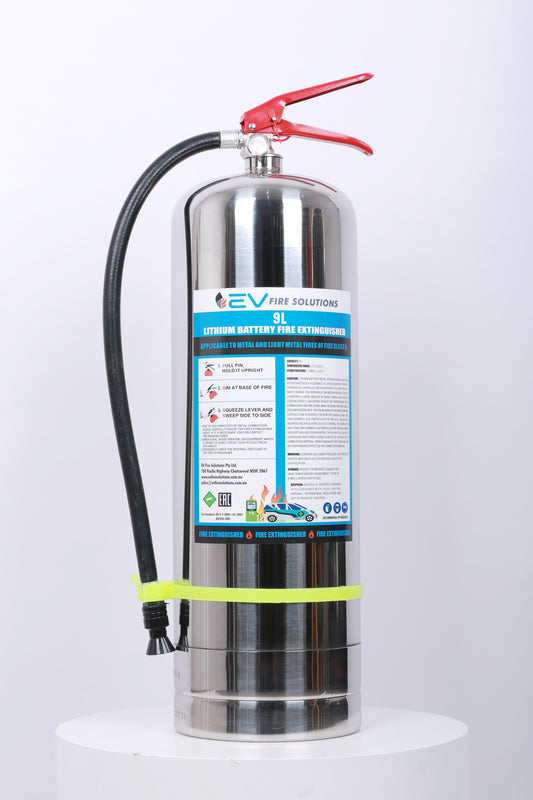 EV Fire Extinguisher suitable for EV-Cars and home charging stations lithium-ion battery fires 9L