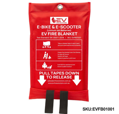 EV Fire Blankets suitable for E-Bike and E-Scooter Lithium-ion Battery Fires