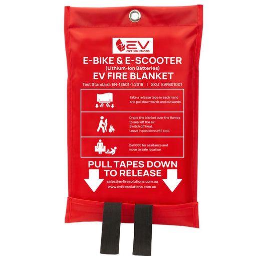 EV Fire Blankets suitable for E-Bike and E-Scooter Lithium-ion Battery Fires