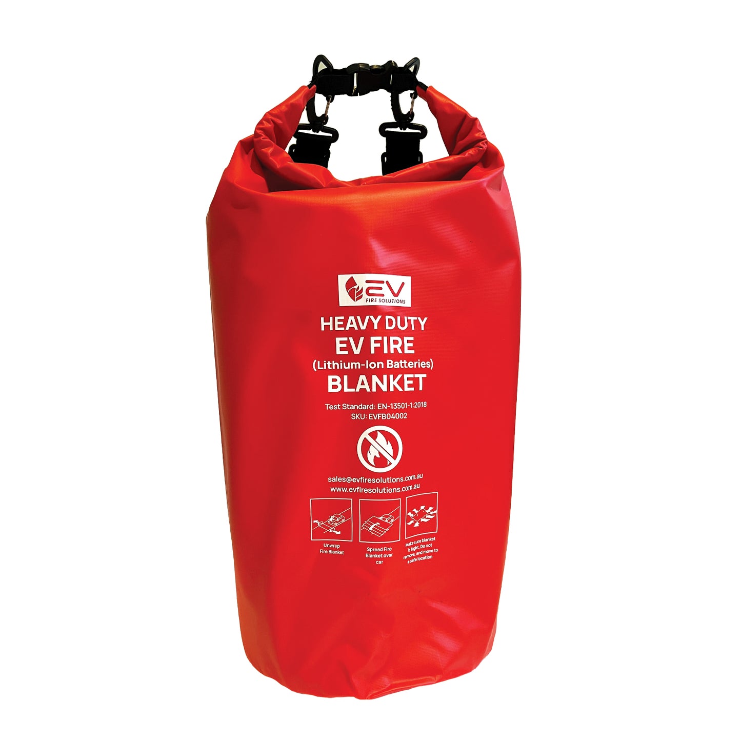 Heavy-Duty EV Fire Blankets suitable for Lithium-ion Battery Fires (High Silica)