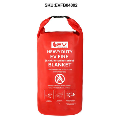 Heavy-Duty EV Fire Blankets suitable for Lithium-ion Battery Fires (High Silica)